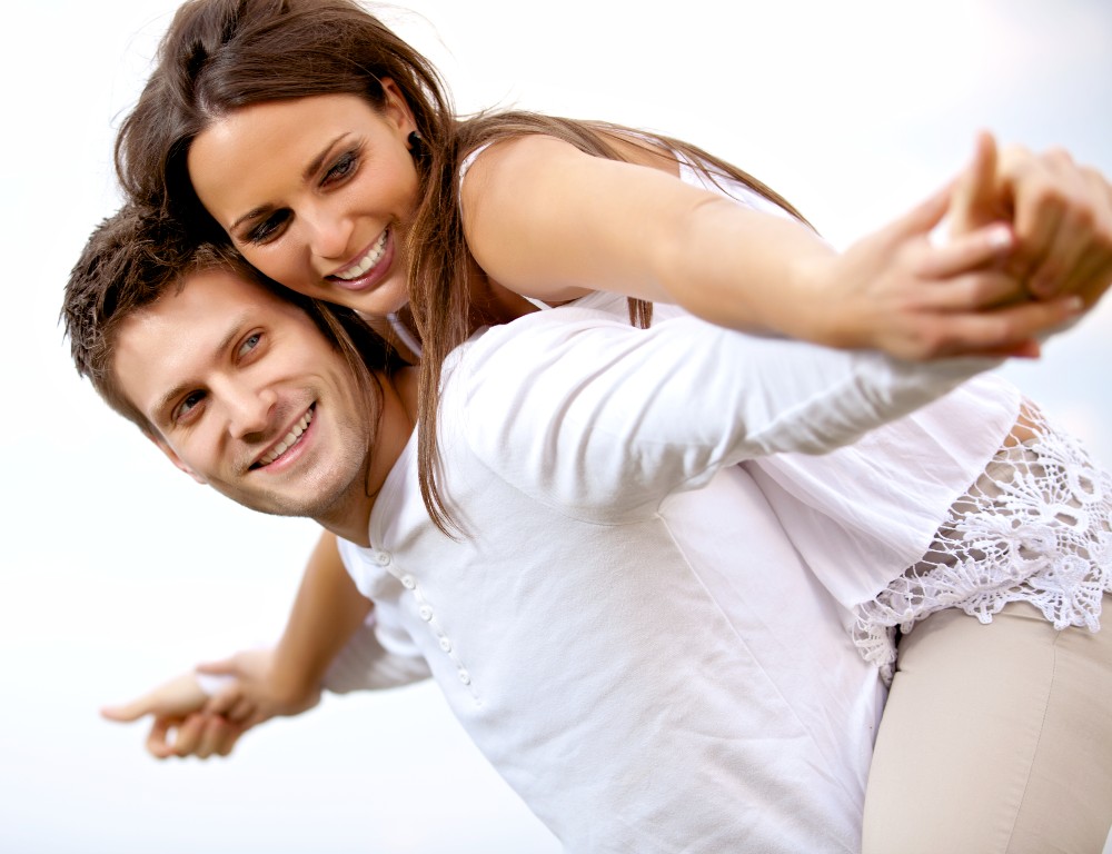 couple having fun after find singles in California meeting