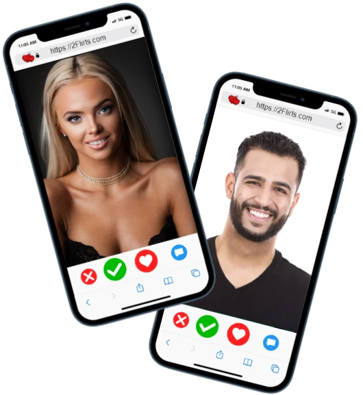 2Flirts Dating App on Smartphones
